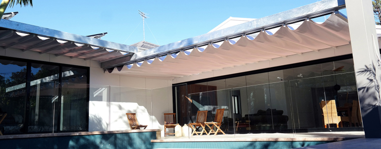 Retractable awnings